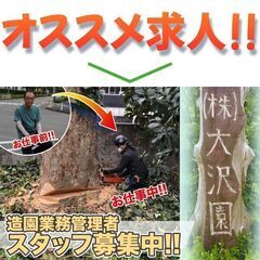 株式会社大沢園 造園業務管理者スタッフ募集中!の画像