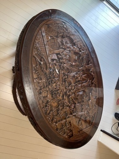 彫刻テーブル＆イス