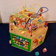 木製知育おもちゃ　3点セット（大工セット・歩行器・マルチプレイセット）の画像