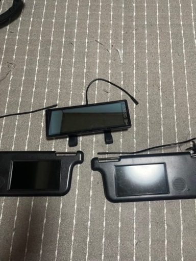 バイザーモニターとルームミラー用モニター‼️
