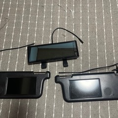バイザーモニターとルームミラー用モニター‼️