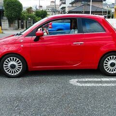 ★車検R5/10★綺麗なFIAT500★1.4 16Vラウンジ★吸排気チューン★ストラーダナビ★フルセグTV★訳あり格安の画像