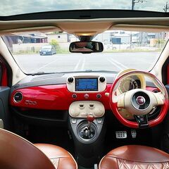 ★車検R5/10★綺麗なFIAT500★1.4 16Vラウンジ★吸排気チューン★ストラーダナビ★フルセグTV★訳あり格安の画像