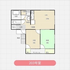 浅ノ川総合病院そば、ノース133/203号室・2LDK仲介手数料、敷金、礼金ゼロ。 - 金沢市