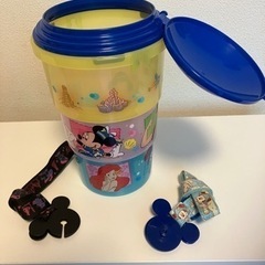 ★ﾃﾞｨｽﾞﾆｰ　ﾎﾟｯﾌﾟｺｰﾝバケット3段「美品」