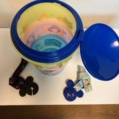 ★ﾃﾞｨｽﾞﾆｰ　ﾎﾟｯﾌﾟｺｰﾝバケット3段「美品」の画像