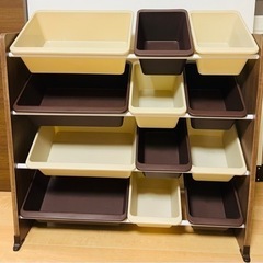 おもちゃ収納棚 絵本 トイハウスラック 4段 アイリスオーヤマ