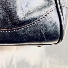 ハンドバッグ　Tahti 黒/レザーバッグ/着物バッグの画像