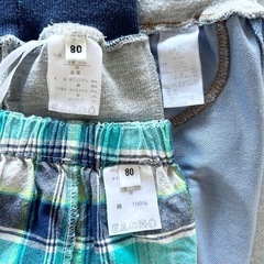 サイズ80 / ハーフパンツ3枚 まとめ売りの画像