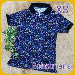 BOHEMIANS 綿 ポロシャツ レディース 花柄 半袖 ボヘ...