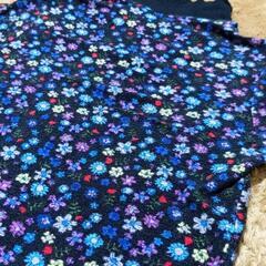 BOHEMIANS 綿 ポロシャツ レディース 花柄 半袖 ボヘミアンズ XSの画像