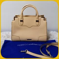 美品 レベッカミンコフ 2way ハンド ショルダー バッグ 白...