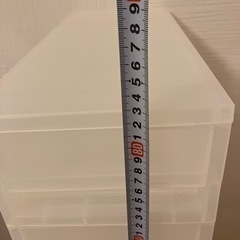 無印良品　収納ワゴン　キャスター付（小）引出し4段の画像