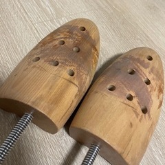 メンズ　木製シューキーパー　スプリング式の画像