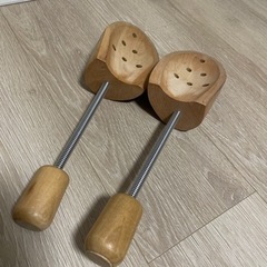 メンズ　木製シューキーパー　スプリング式の画像