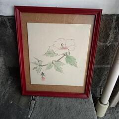 色紙額 K-80 普通色紙サイズ（272×242mm） 紺/エンジ/ベージュ