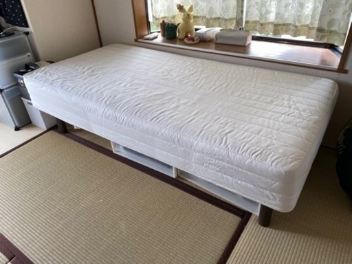 無印　MUJI 脚付マットレス・高密度ポケットコイル・シングル