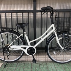 [取引中]?シティサイクル?6段ギア、LEDライト 整備済みで綺麗な状態です✨