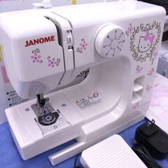 ジャノメ 電動ミシン キティちゃん コンパクトミシン KT-35 JANOME Sanrio ホワイト 西岡店の画像