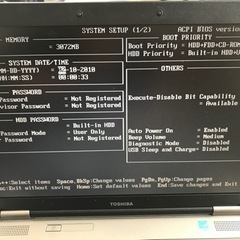 dynabook satellite l21 220c/w ノートパソコン PCの画像