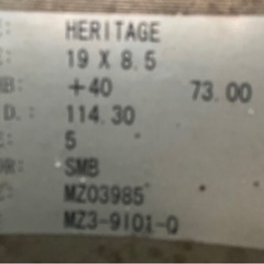 更に値下げしました。7/7.7/8取りに来ていただける方ジャンクションプロデュース　ヘリテイジ　19インチ　引き取り出来る方お願いします。200系クラウン着用の画像