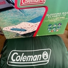キャンプギア Coleman 寝袋の画像
