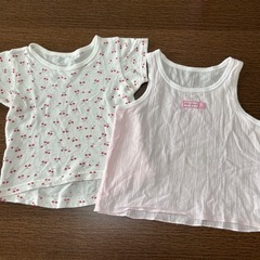 幼児女の子　夏アンダーウェア　２枚セット・８０〜９０