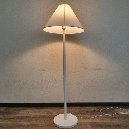 10/18 終ST フロア スタンドライト φ45×H120cm 通電確認済 菊HG