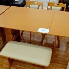 ★ジモティ割あり★  ダイニングテーブルセット ナチュラル H7...