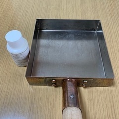 銅製　卵焼き器　磨き剤付きの画像