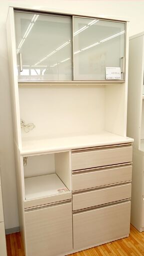 ★ジモティ割あり★ NITORI Nポスティア　キッチンボード ホワイト H200.5×D50×W100.5 クリーニング済み YJ220