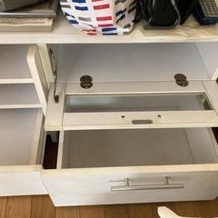 テレビ台　白　収納の画像