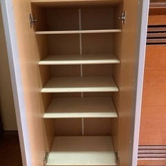 玄関収納　靴箱　ミラー付きの画像