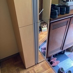 玄関収納　靴箱　ミラー付きの画像