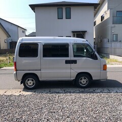 総額6.0万円★訳アリ格安現状車★4WD★5速MT★Tベル済★フラット軽箱バン★スバル サンバーバン 4WD(TV2) 11.3万キロ 平成13年式 シルバーの画像