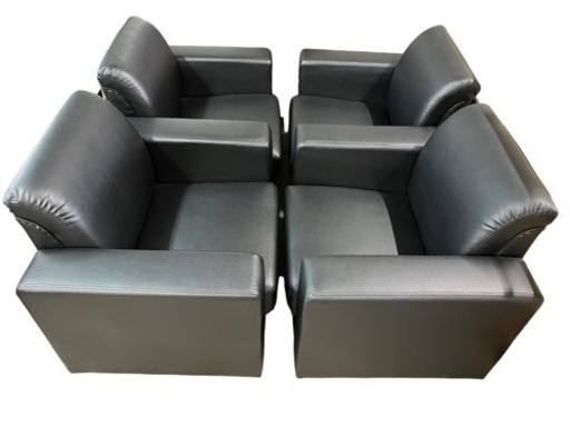 NO.613 アスプルンド 応接イス4脚セット