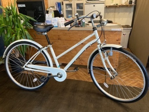 【前後タイヤ・チューブ新品！】26インチ自転車　ホワイト