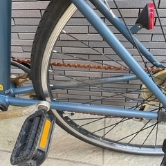 自転車　ワイヤー錠付きの画像