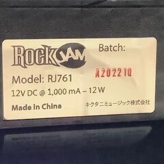 キクタニミュージック ROCKJAM 電子キーボード 61鍵 RJ761 スタンド・イス付【ユーズドユーズ名古屋天白店】J2632の画像