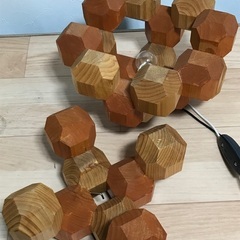 ☆フロアライト　木製の画像