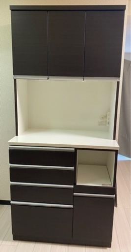 ニトリ 食器棚 ダークブラウン