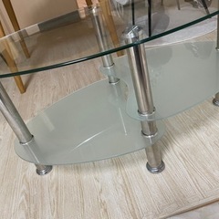 ガラステーブル　センターテーブル【取り来られる方】の画像