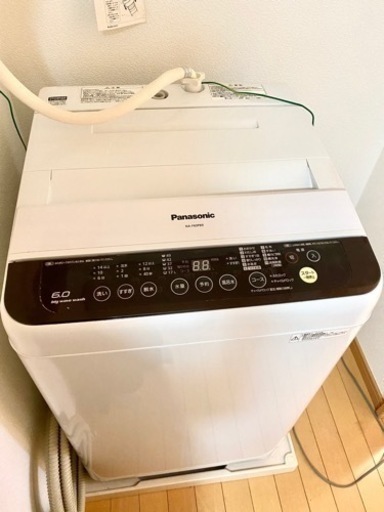 洗濯機【Panasonic 6.0kg】部品付き