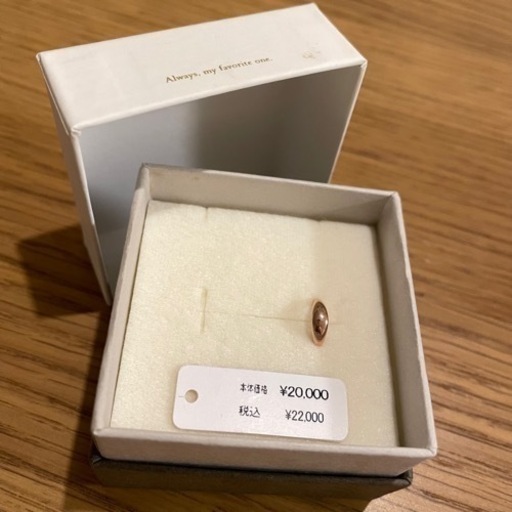 ete K10PG ピンクゴールド/フープピアス