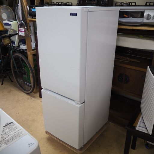 2019年製 2ドア冷蔵庫 156L 右開き 配達設置対応 1カ月保証 ホワイト ヤマダセレクト YRZ-F15G1
