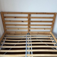 木製ダブルベッド差し上げます(必ずお読み下さい)の画像