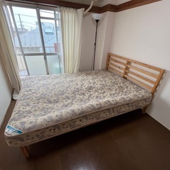 木製ダブルベッド差し上げます(必ずお読み下さい)の画像