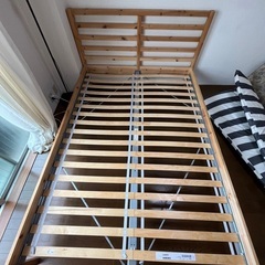 木製ダブルベッド差し上げます(必ずお読み下さい)の画像
