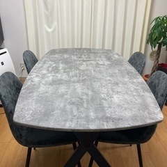 (受渡予定)ダイニングテーブルセットの画像