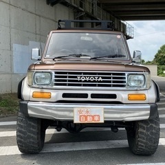希少カラー🎉　ランドクルーザープラド78 ルーフキャリア、リフトアップの画像